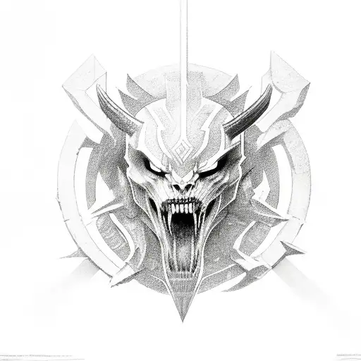 Ragnarok fire and ice  tattoo design idea