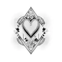 Incorporate a heart-shaped puzzle with pieces representing each family member tattoo design idea