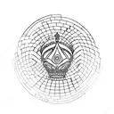 An elegant smoke-filled spiral crown symbolizing your reign as queen tattoo design idea