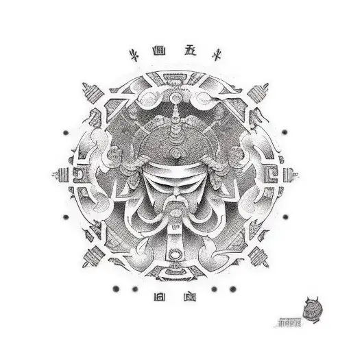 greek architecture  tattoo design idea