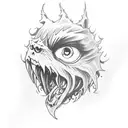 Hellsing alucard themed Eye sleve  tattoo design idea