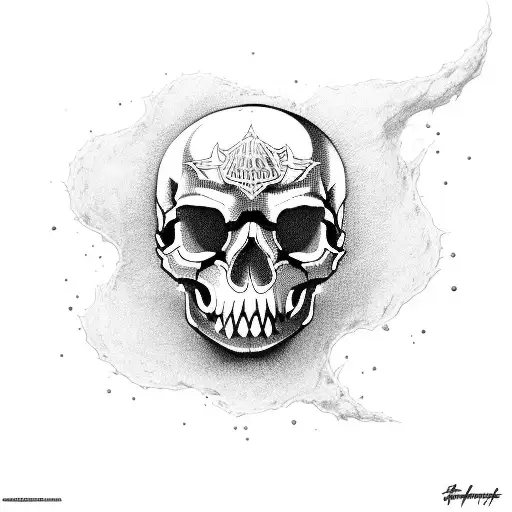 a surger skull that suits a dare devil tattoo design idea