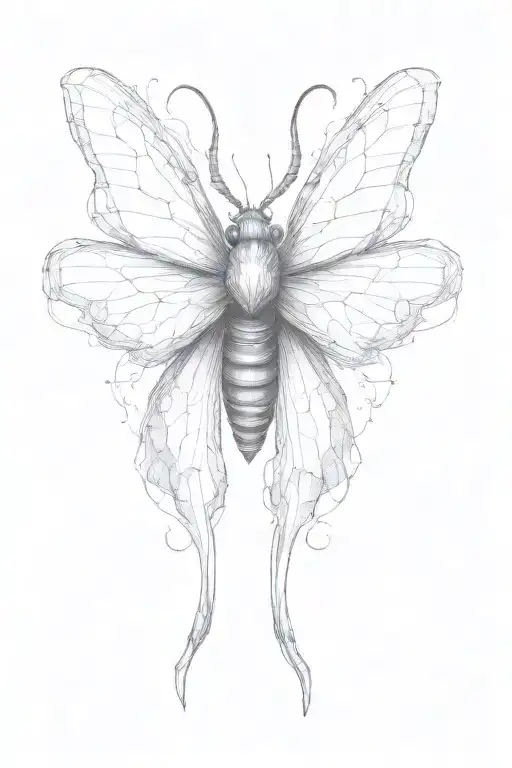 moth drawn to a flame like wings tattoo design idea