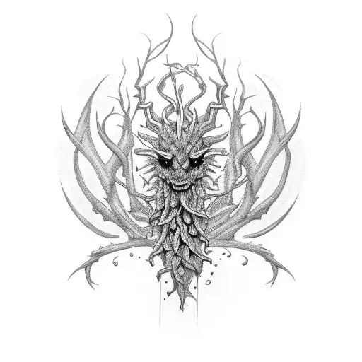 thorny tendrils, 23 tattoo design idea