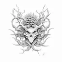 thorny tendrils, 23 tattoo design idea