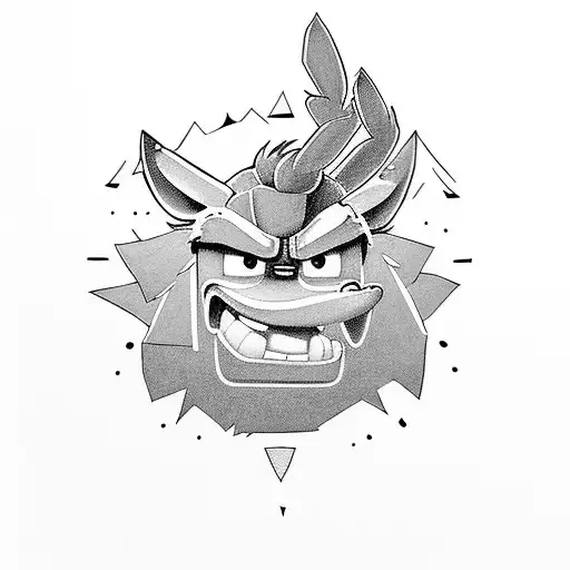 Crash bandicoot tattoo design idea