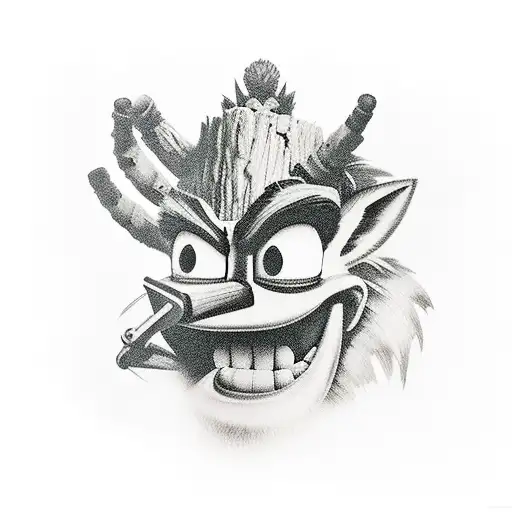 Crash bandicoot tattoo design idea