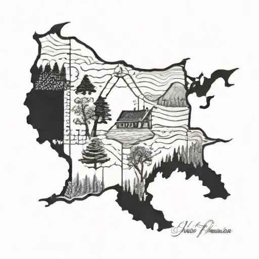 West Virginia tattoo design idea