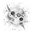 Shoot For The Stars, Land On The Moon tattoo design idea