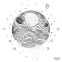 Shoot For The Stars, Land On The Moon tattoo design idea