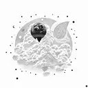 Shoot For The Stars, Land On The Moon tattoo design idea