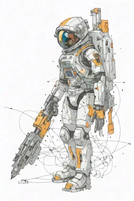 Galaxy tattoo design idea