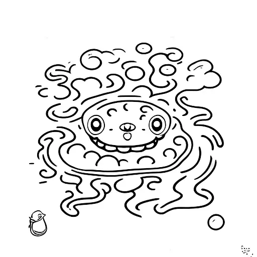 Soggy Noodles that mean goobhs tattoo design idea