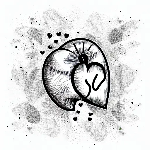 Crying Heart tattoo design idea