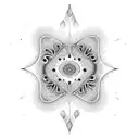 natural fractal tattoo design idea
