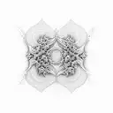 natural fractal tattoo design idea