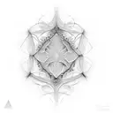 natural fractal tattoo design idea