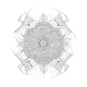 natural fractal tattoo design idea