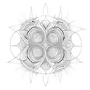 natural fractal tattoo design idea