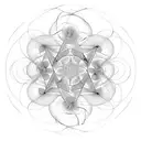 natural fractal tattoo design idea