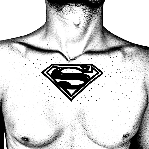 superman tattoo design idea