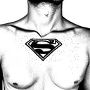 superman tattoo design idea