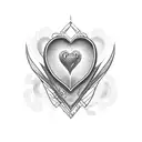 3 hearts tattoo design idea