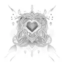 3 hearts tattoo design idea