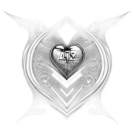 infinito corazon ave fenix tattoo design idea