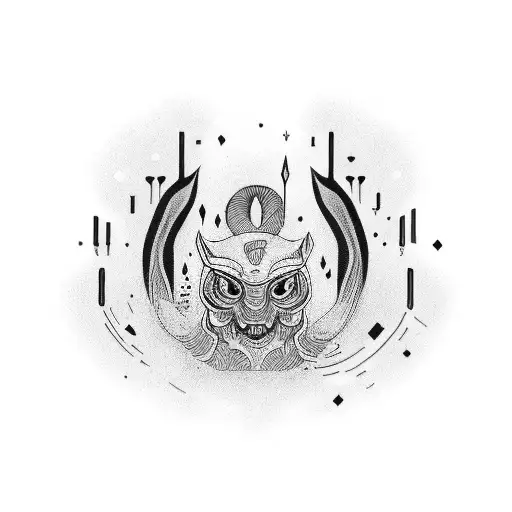 dad and daughter tattoo design idea