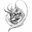 scroll with 18-04-1983 tattoo design idea