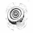 scroll with 18-04-1983 tattoo design idea