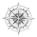 Pacific Northwest compass tattoo design idea