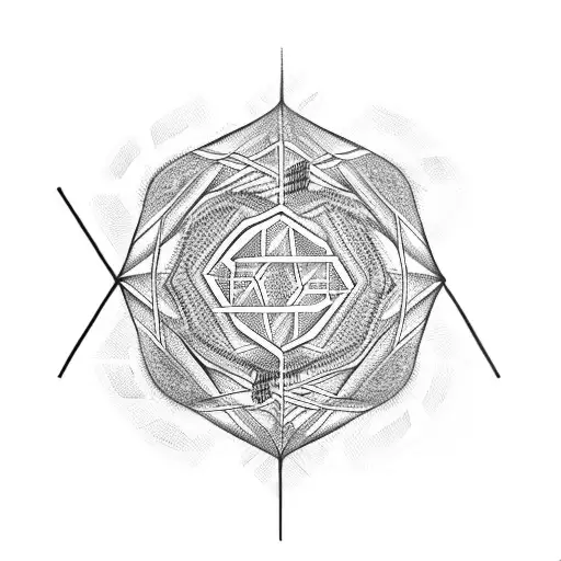 Financial graph intertwined with binary code tattoo design idea