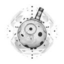 A circuit board design with a bowling ball and pins incorporated tattoo design idea