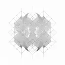 Financial graph intertwined with binary code tattoo design idea