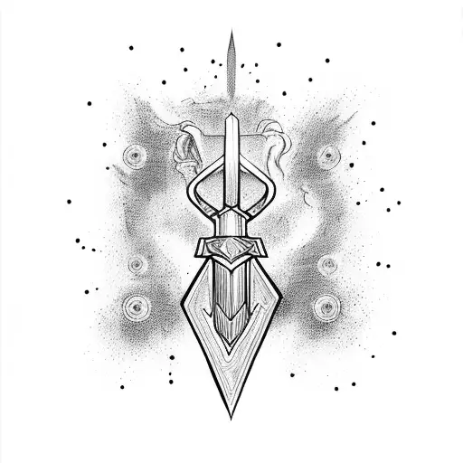 Thor wielding Mjolnir in an epic battle tattoo design idea