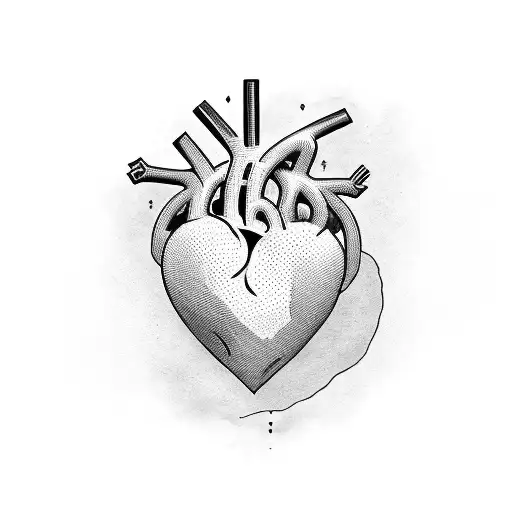 heart and soul tattoo design idea