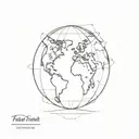 world globe symbolizing tattoo design idea