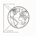 world globe symbolizing tattoo design idea