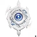 storm ship eye tattoo design idea