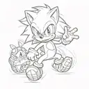 baby sonic baby tattoo design idea