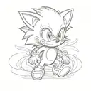 baby sonic baby tattoo design idea