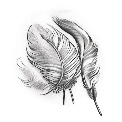 feather base with reference to commercial pilot and mini cooper tattoo design idea