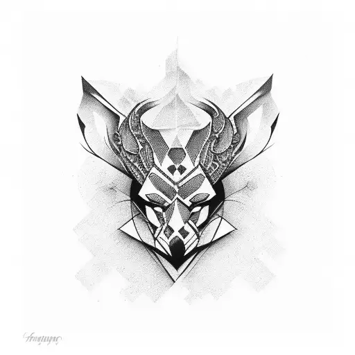 harlequin hat tattoo design idea