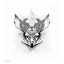 harlequin hat tattoo design idea