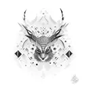 harlequin hat tattoo design idea