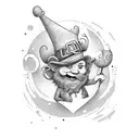 leprechaun having fun tattoo design idea