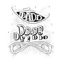 rip dad tattoo design idea