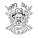 rip dad tattoo design idea